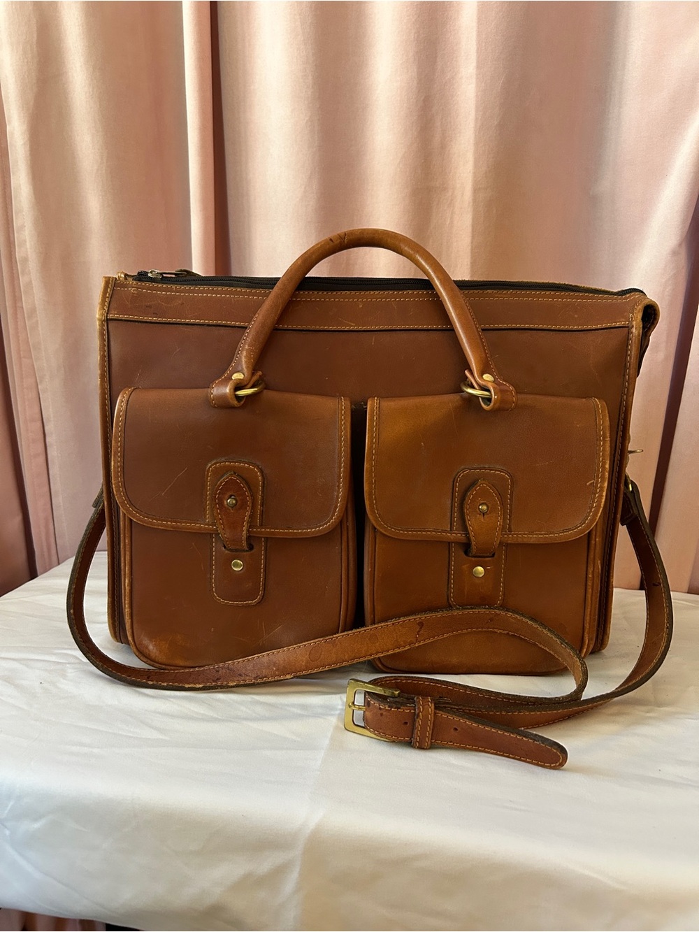 Vintage Leather Briefcase - Picture 1 of 6